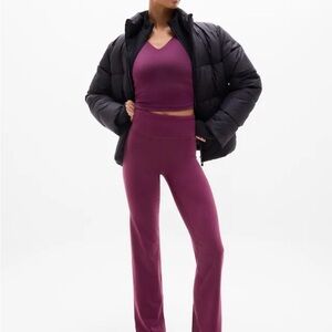 Athleta Elation Ultra High Rise Straight Leg Pant in Plum size M